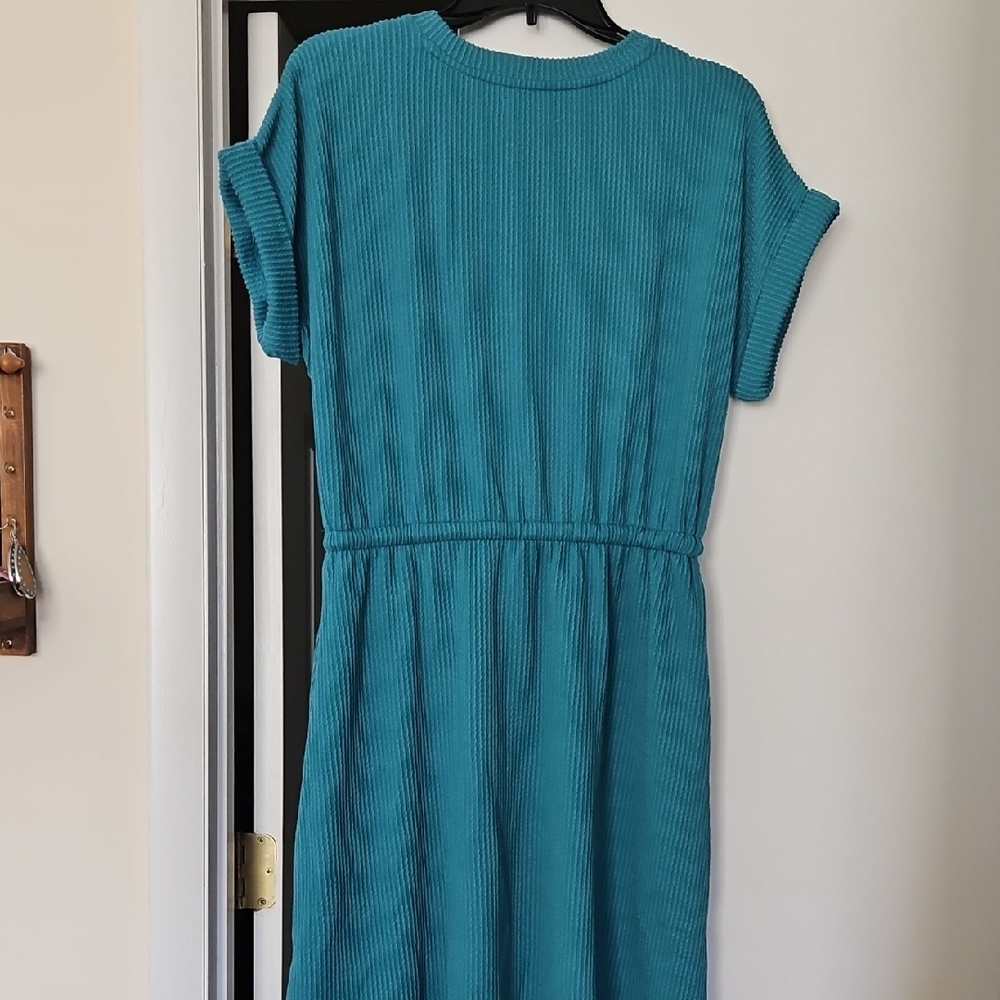 Maurices Turquoise Ribbed Knit Top - Picture 3 of 6